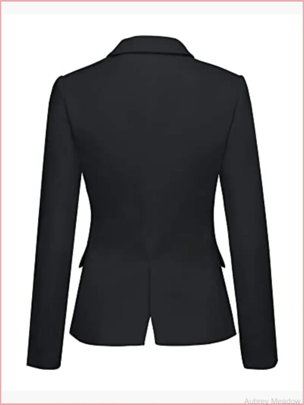 Notched Lapel Blazer Jacket for Work Office Suit